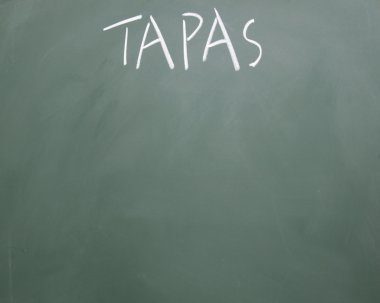 tahtaya tebeşir ile yazılmış tapas başlık