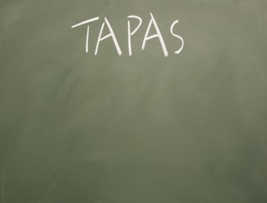 tahtaya tebeşir ile yazılmış tapas başlık