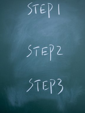 Step sign clipart