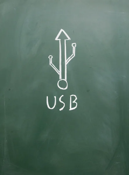 Usb 标志 — 图库照片