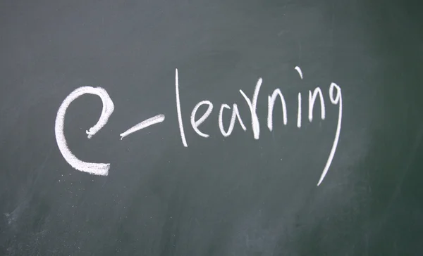 E-learning title — Stock Photo, Image