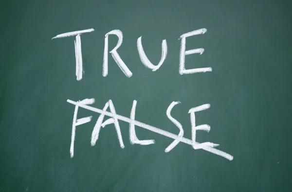 True and false sign — Stock Photo, Image