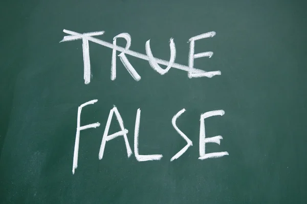 True και false σημάδι — Φωτογραφία Αρχείου