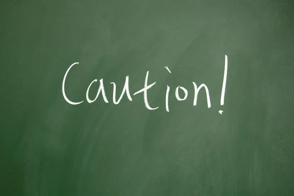 Caution title — Stock Photo, Image