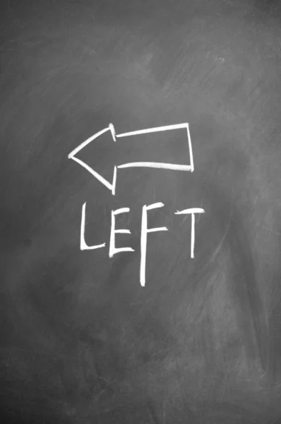 Left arrow — Stock Photo, Image