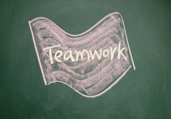 Teamwerk vlag — Stockfoto