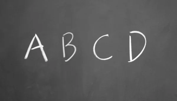 A? B? C? D-symbolen — Stockfoto