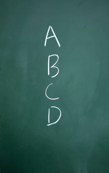 A? B? C? D symbol — Zdjęcie stockowe