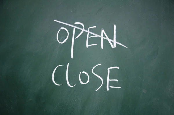 Öppna och stänga val — Stockfoto