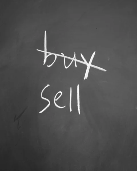 Compra e venda escolha — Fotografia de Stock