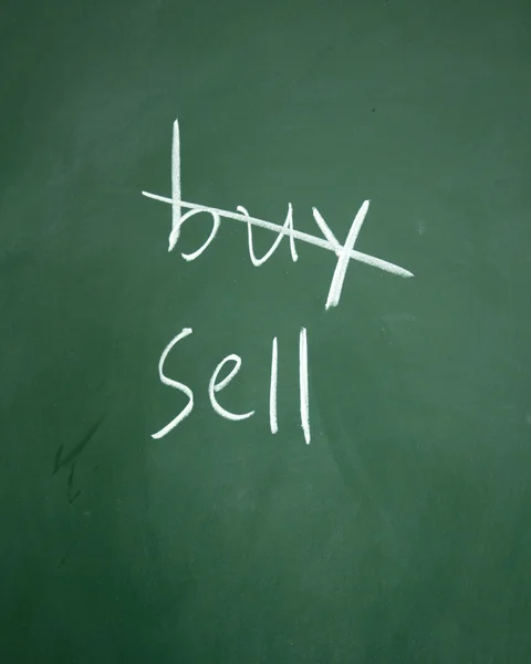Compra e venda escolha — Fotografia de Stock