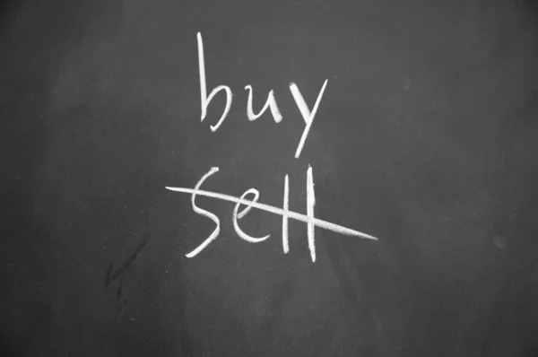 Nakupovat a prodávat volba — Stock fotografie