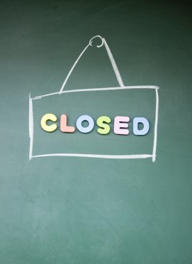 Closed sign clipart