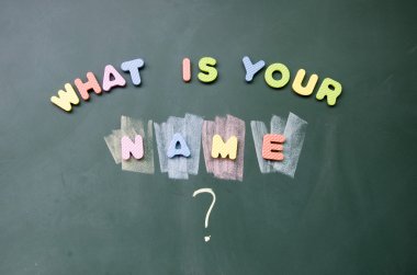 What is your name title clipart