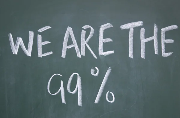 We are the 99% title — Stock Photo, Image