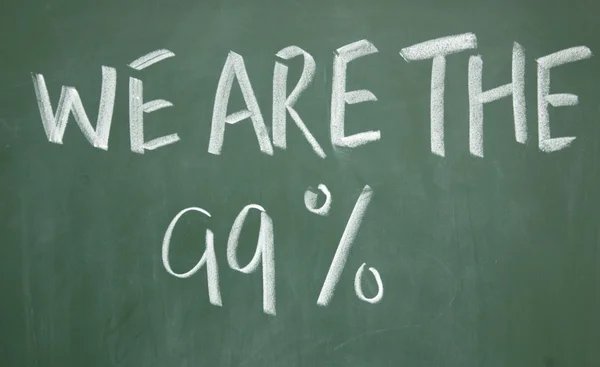 We are the 99% title — Stock Photo, Image