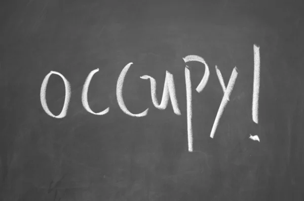 Occupy title — Stock Photo, Image