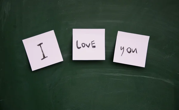 I love you title note — Stock Photo, Image