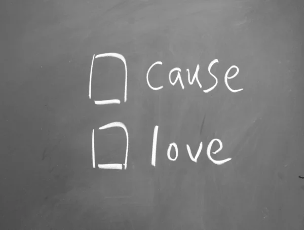 Cause or love choice — Stock Photo, Image