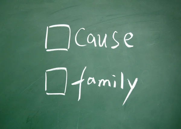 Ursache oder Familienwahl — Stockfoto