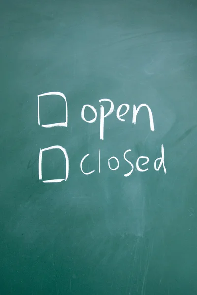 Wybór otwarte lub zamknięte — Zdjęcie stockowe