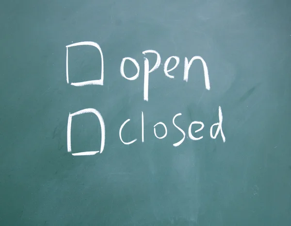 Opción abierta o cerrada —  Fotos de Stock