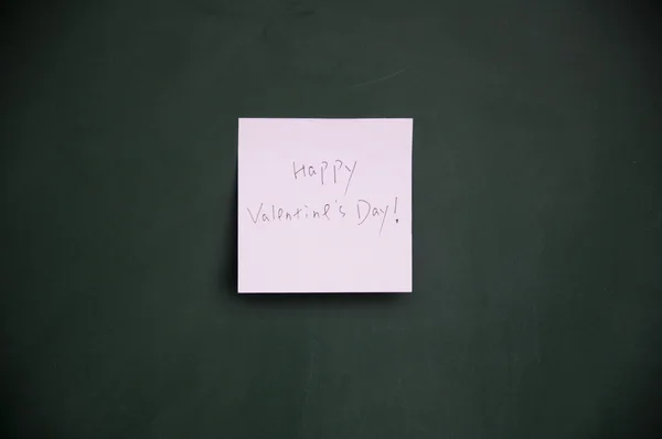 Happy valentine note — Stock Photo, Image