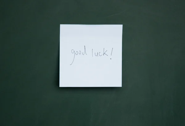 Good luck note — Stock Photo, Image