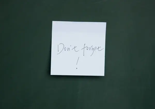 Do not forget note — Stock Photo, Image