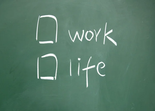 Arbete eller liv val — Stockfoto