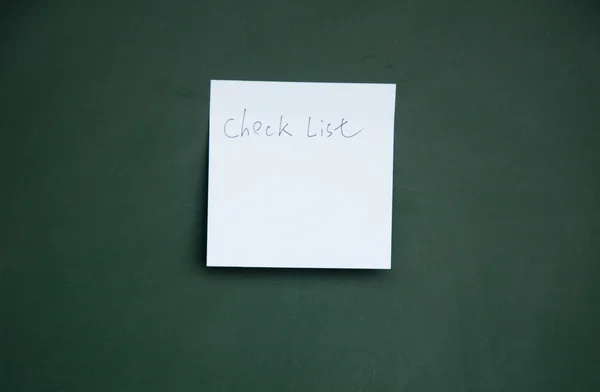 Check list note — Stock Photo, Image