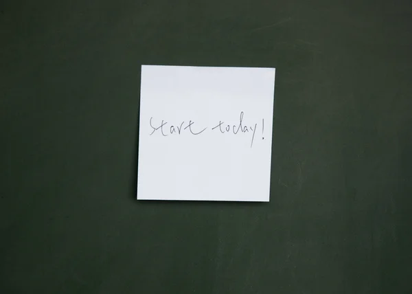 Start today title note — Stock Photo, Image