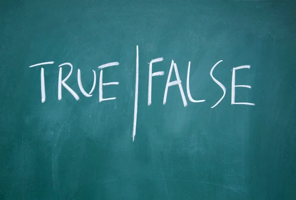 True と false のシンボル — ストック写真