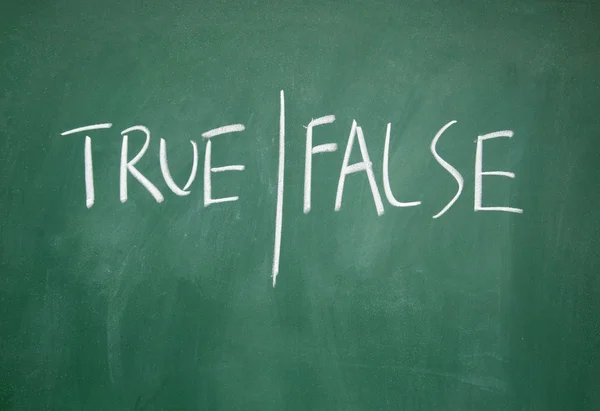 True and false symbol — Stock Photo, Image