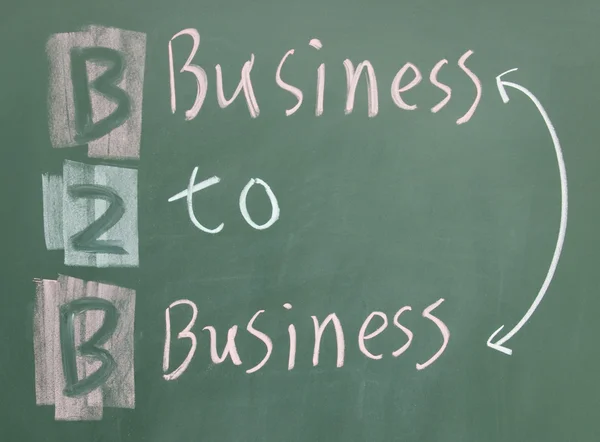 Business to business sign — Stock Photo, Image