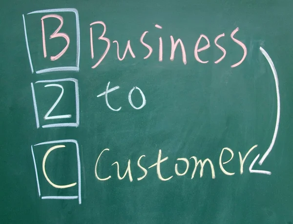 Business to customer sign — Stock Photo, Image