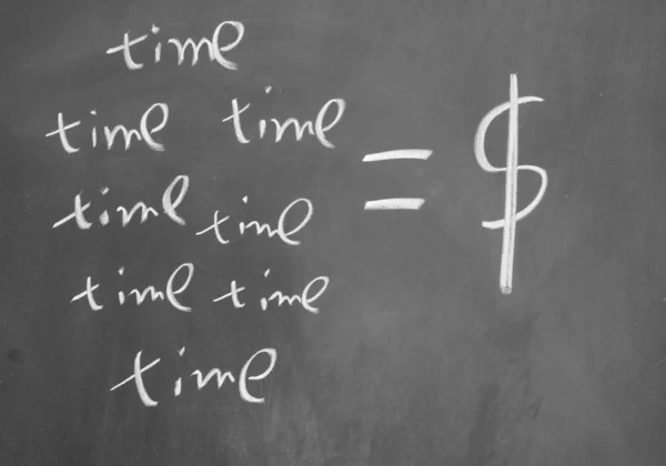 Tijd = dollarteken — Stockfoto