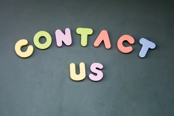 Contact us title — Stock Photo, Image