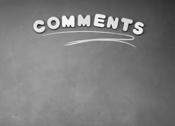 Comments title — Stock Photo, Image