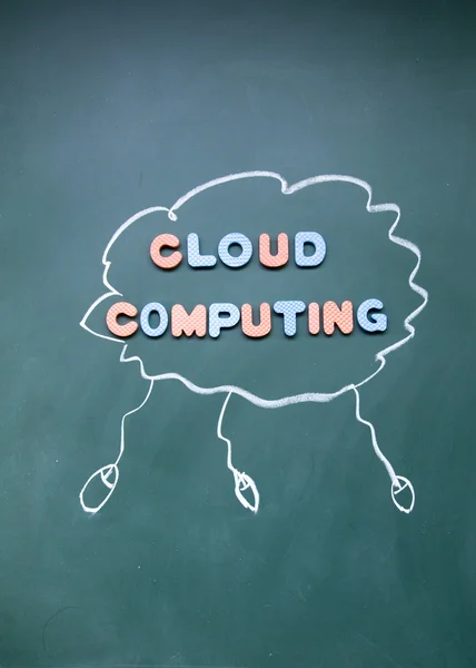 Segno di cloud computing — Foto Stock