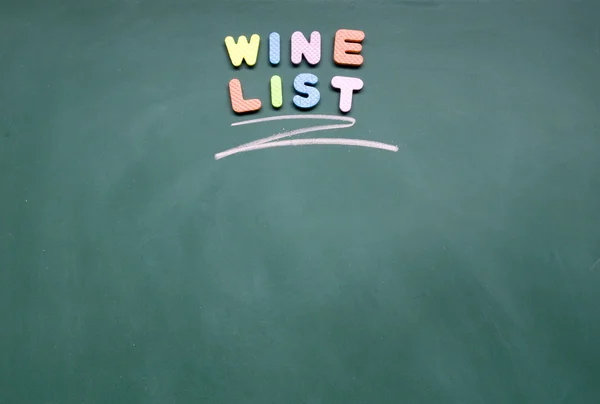 Liste des vins — Photo