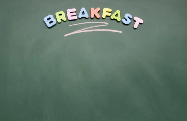 Сніданок заголовок — стокове фото