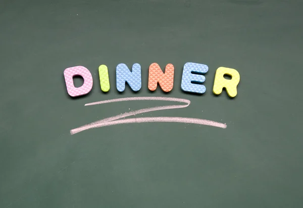 stock image Dinner title