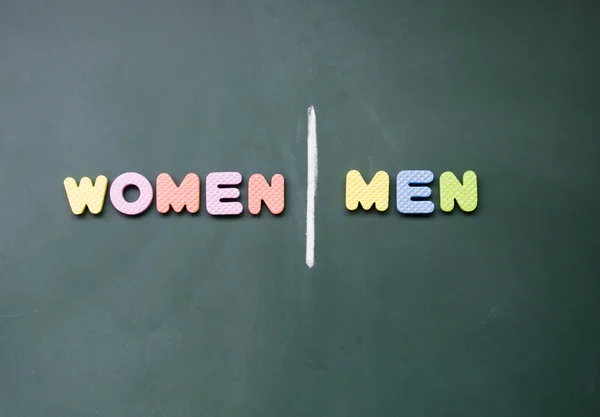 Women and men sign — Stock Photo, Image