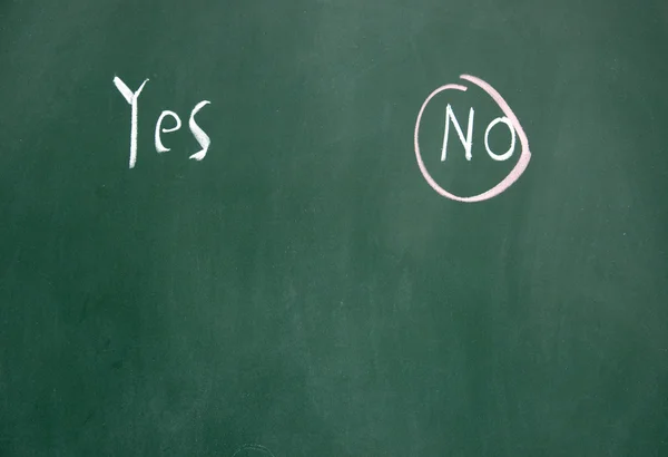 Yes and no choice — Stock Photo, Image