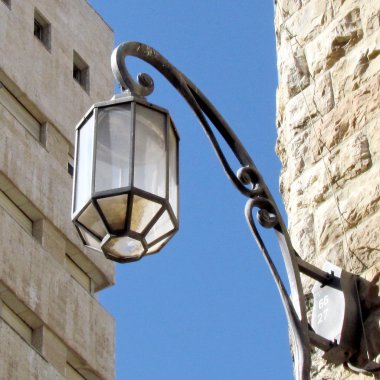 Jerusalem Streetlight 2012 clipart