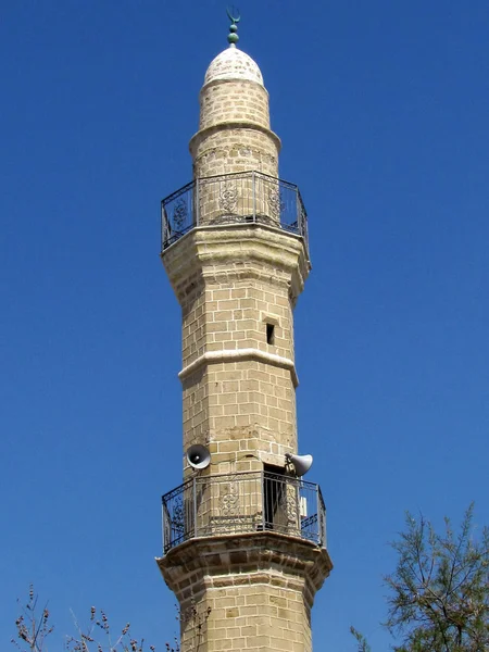 麻清真寺 2012年的 jaffa 尖塔 — 图库照片