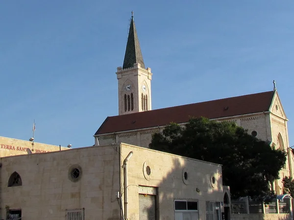Jaffa budynku franciszkańskiego Kościoła 2011 — Zdjęcie stockowe