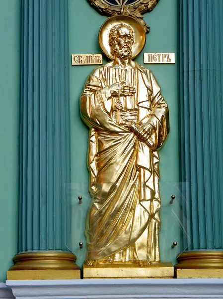 Moskva skulptur av aposteln peter 2011 — Stockfoto