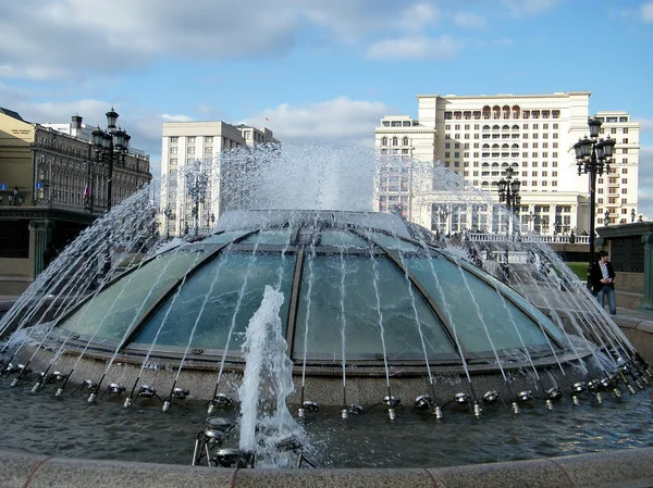 Moscow Fountain on Manezhnaya Square 2011 — Stock Photo, Image